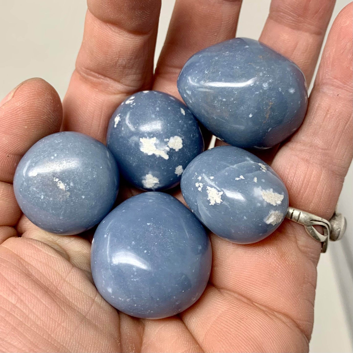 Angelite Tumbled Crystal - Kejiwa Alchemy