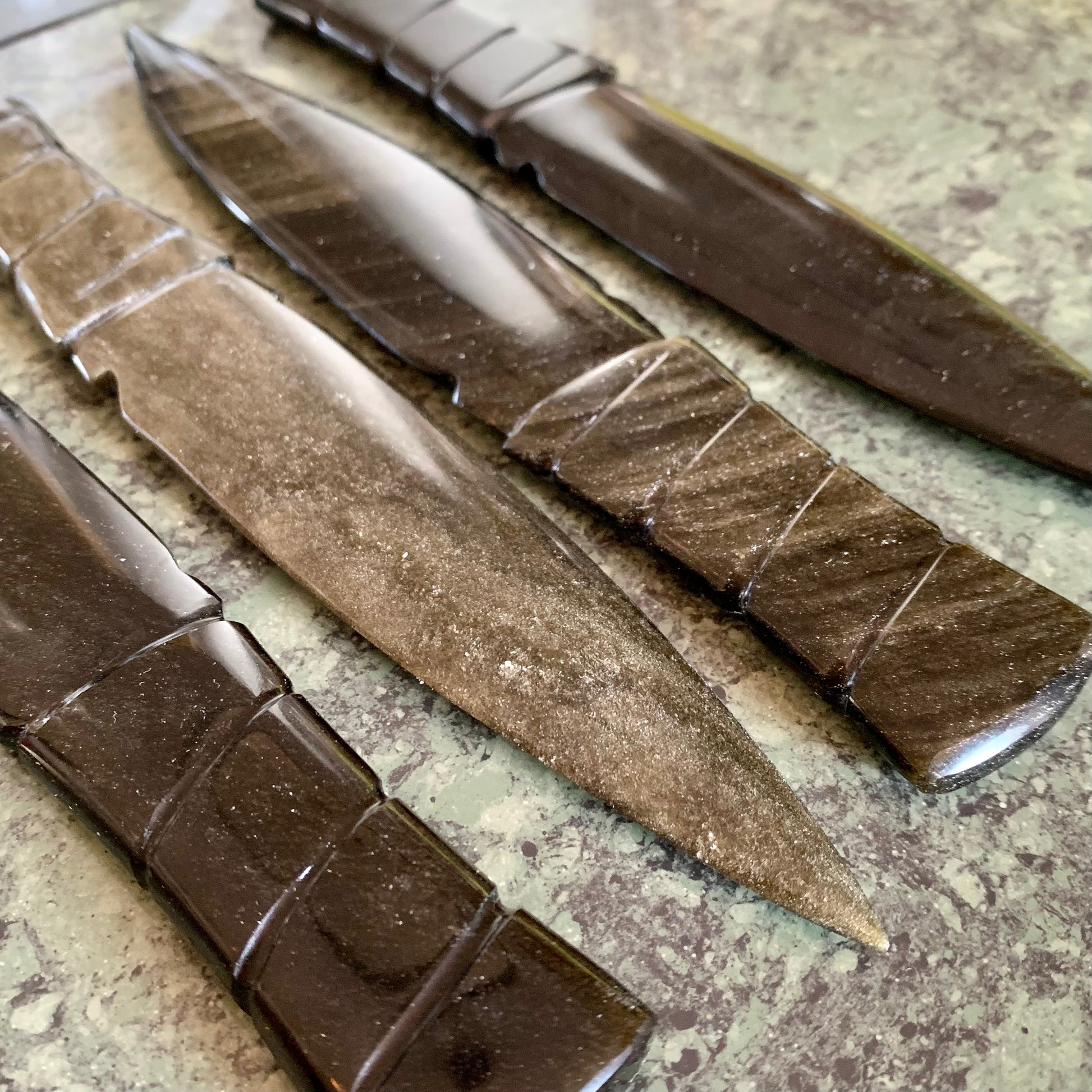 Gold Sheen Obsidian Dagger Ceremonial Athame