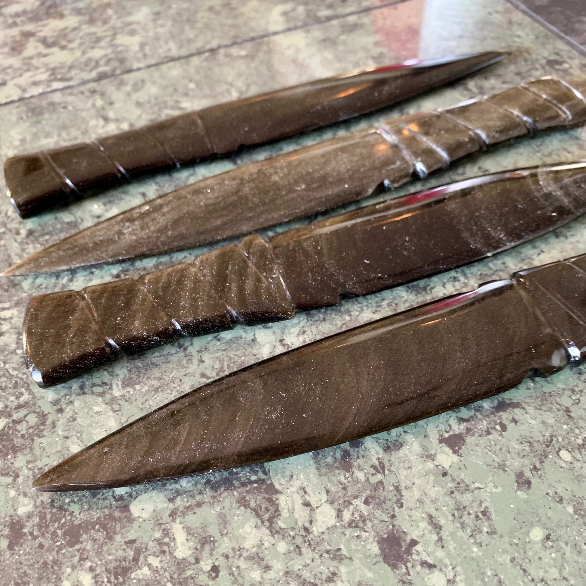 Gold Sheen Obsidian Dagger Ceremonial Athame