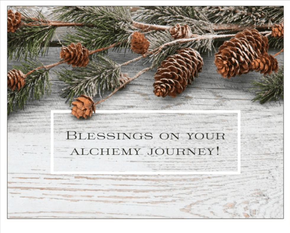Kejiwa gift card glowing with spiritual design