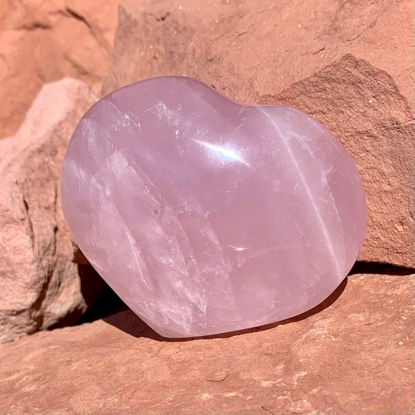 Rose Quartz Crystal Heart