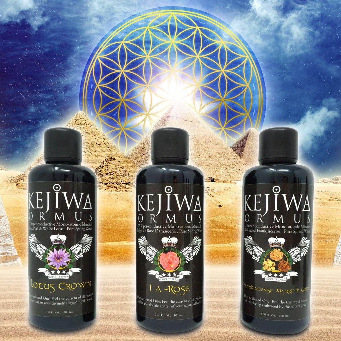 Egypt Ormus elixirs lineup for spiritual energy support