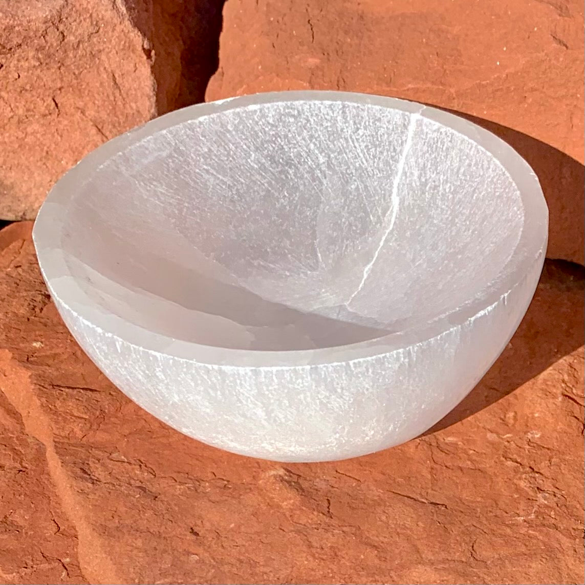 Selenite Offering Bowl 4"