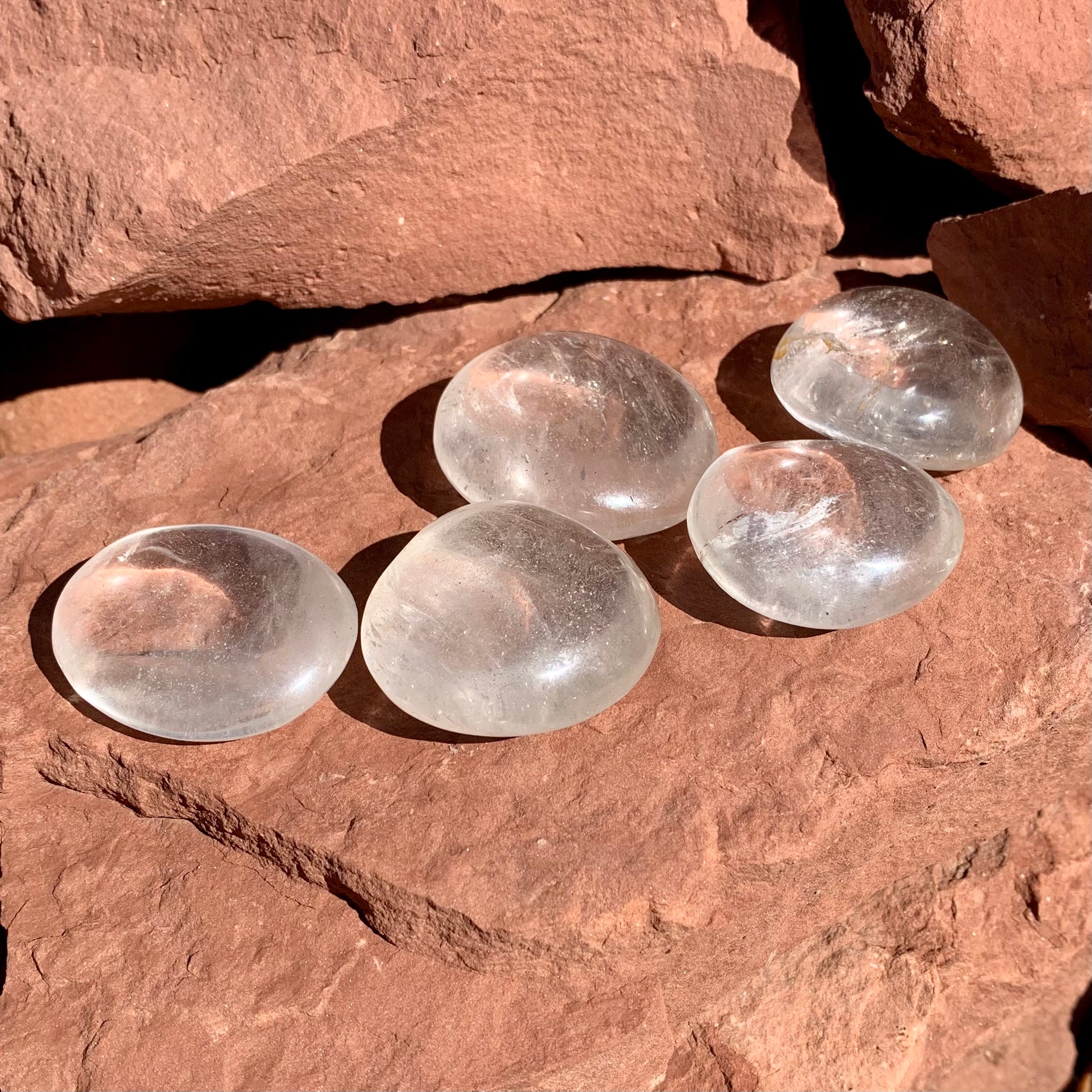 Clear Quartz Palmstone - Kejiwa Alchemy