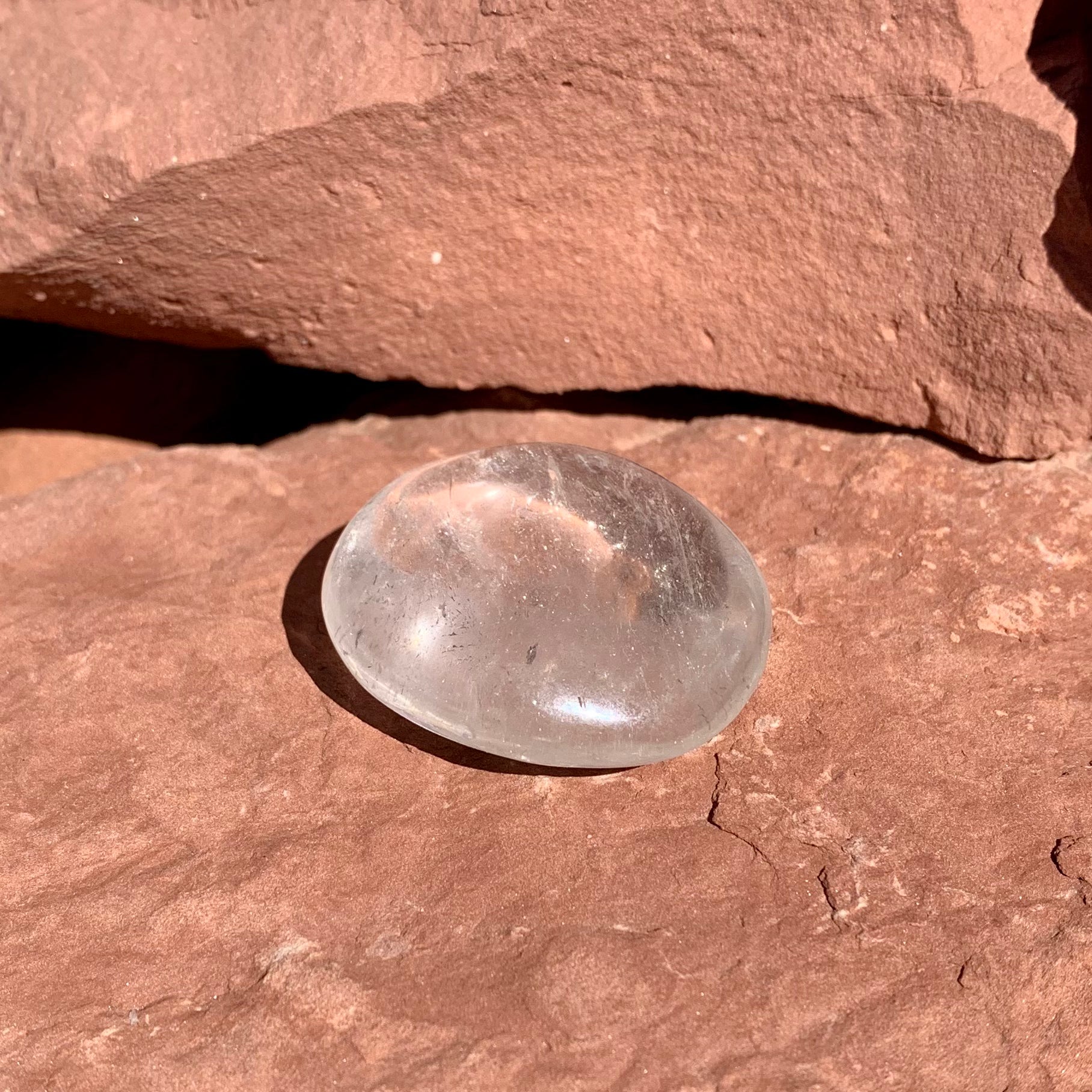 Clear Quartz Palmstone - Kejiwa Alchemy