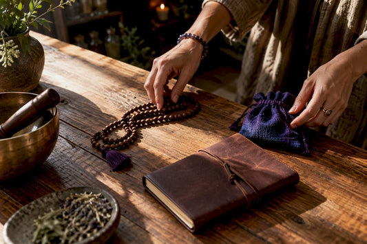 Practice-ready gifts arranged for a healer