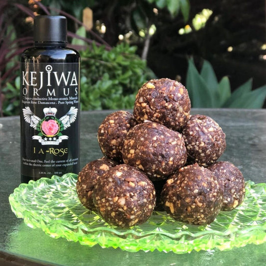 Cacao Bliss Bites with Rose Ormus