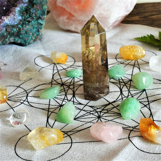 How to Create and Charge a Crystal Grid to Amplify Your Intentions