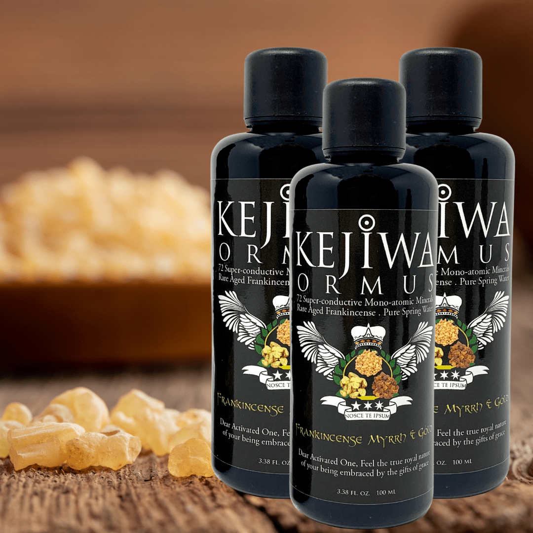 Frankincense, Myrrh & Gold Ormus by Kejiwa - 3 bottles