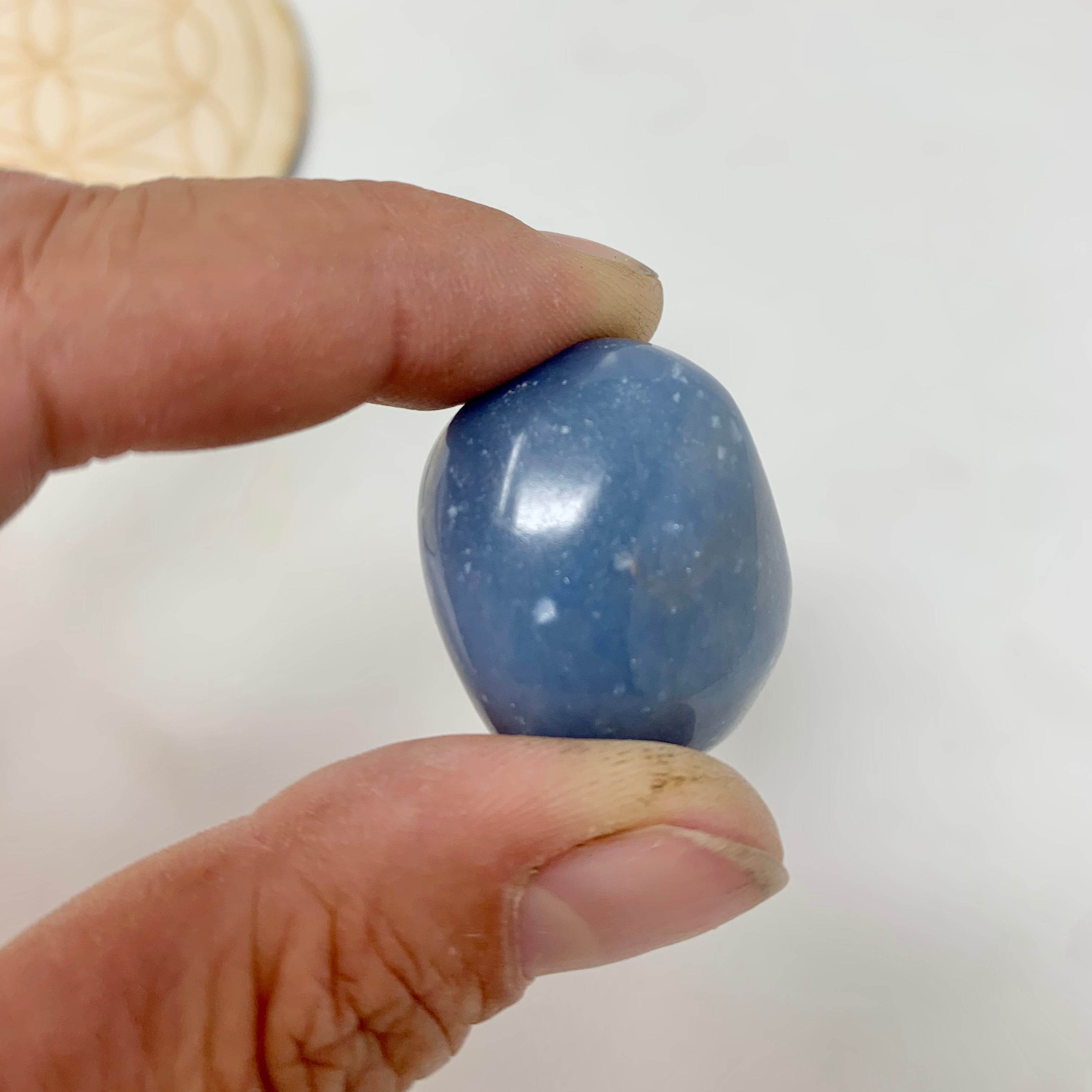 Angelite Angelite Tumbled Crystal – Kejiwa Alchemy