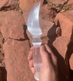 Selenite Athame Ceremonial Dagger