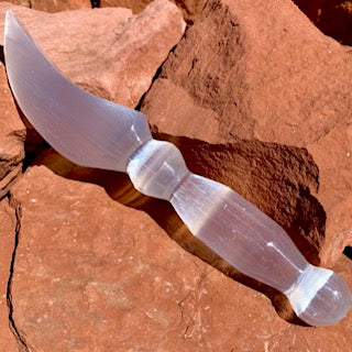 Selenite Athame Ceremonial Dagger