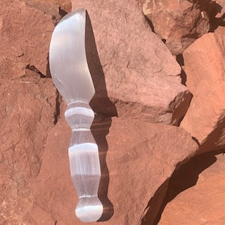Selenite Athame Ceremonial Dagger