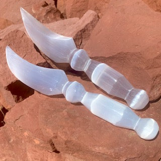 Selenite Athame Ceremonial Daggers