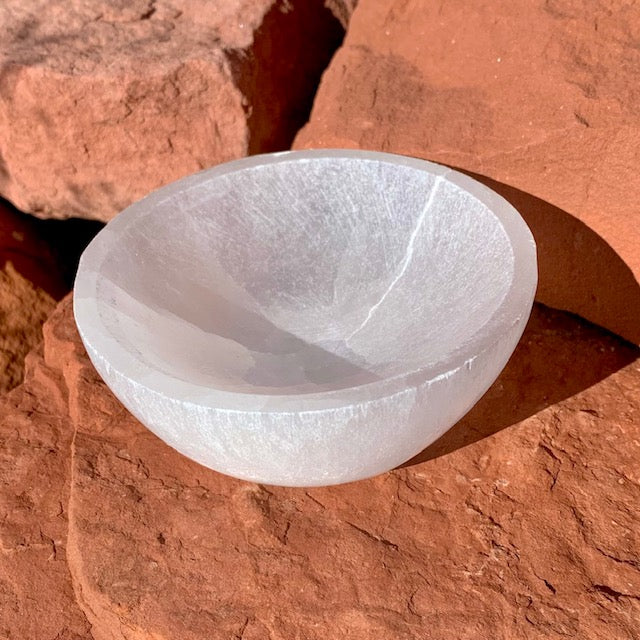 Selenite Offering Bowl 4"