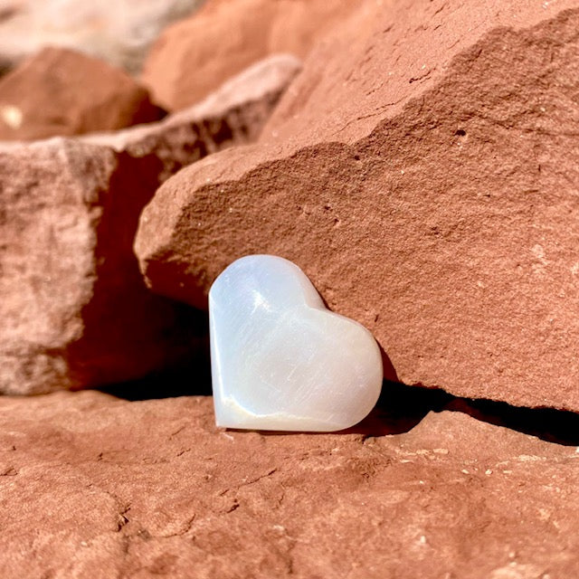 Selenite Heart